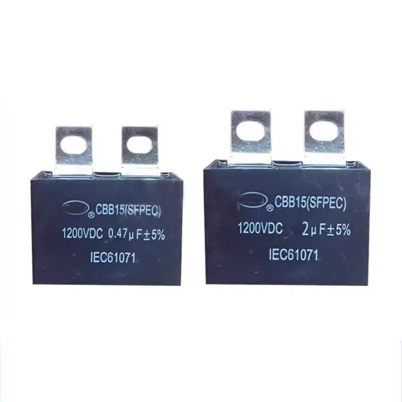 CBB15 0.47/1/1.5/2/3UF 1200VDC welder capacitor absorption capacitor