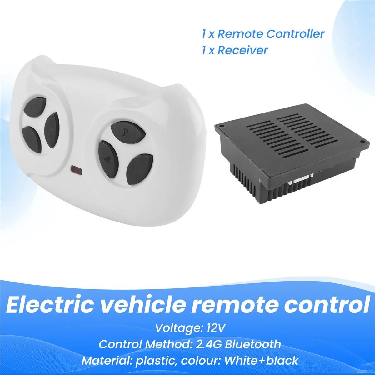 

A23G JR1922RXS 12V Kids Electric Vehicle 2.4G Bluetooth Remote Control and Receiver for Children Electric Vehicle Parts
