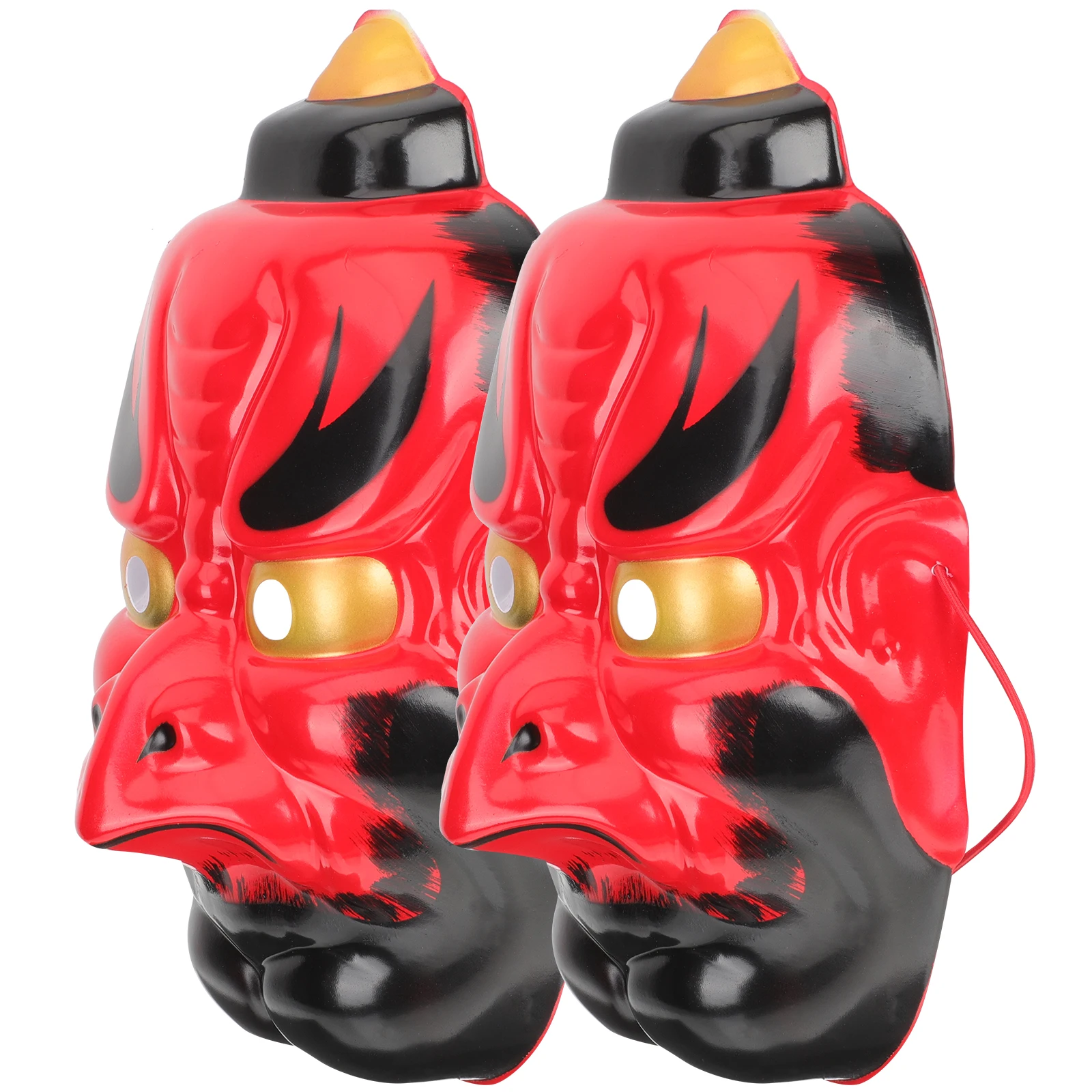 

2Pcs Plastic Halloween Masks for Festival Masquerade Carnival Supplies Scary Monster Designed Props Safe Comfortable