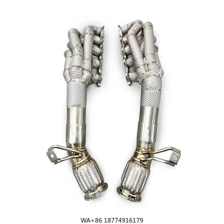 

Suitable for Huracan LP580/LP610 5.2l 2014 with Heat Shield, Downspout Exhaust Manifold Car Exhaust Pipe