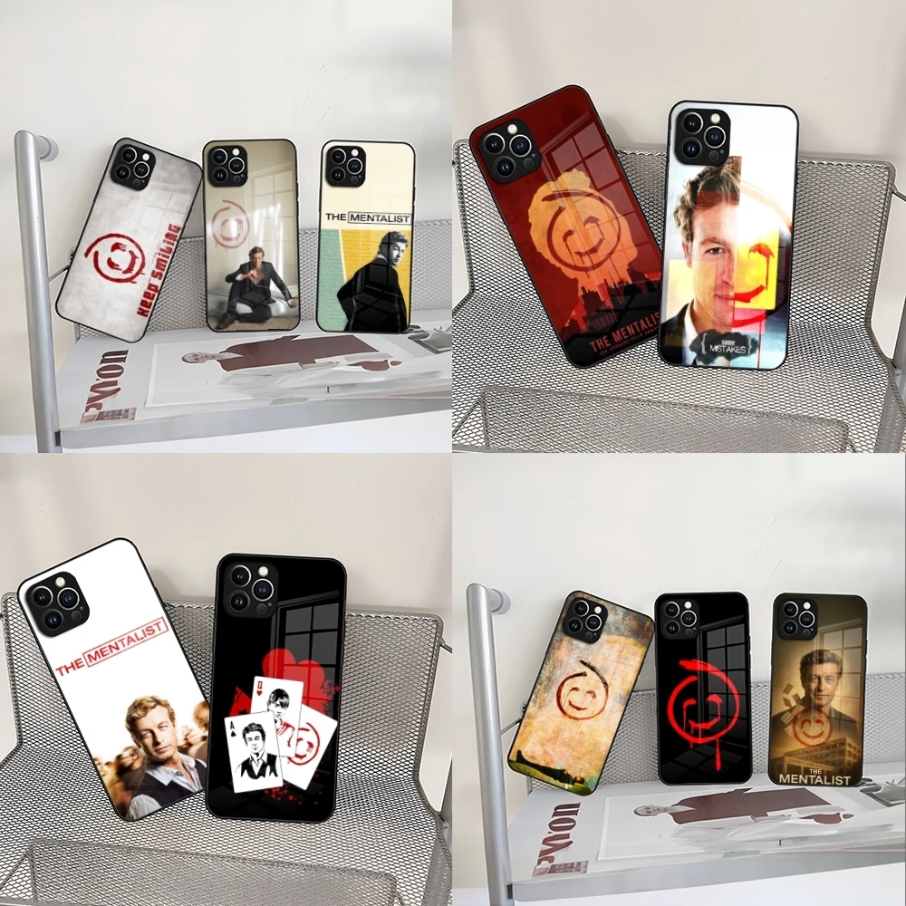 Capa de Celular The Mentalist Red John Simon para iPhone 17 Air 16 15 14 12 11 13 Pro Max Mini X Xr Xs Se Puls de Vidro