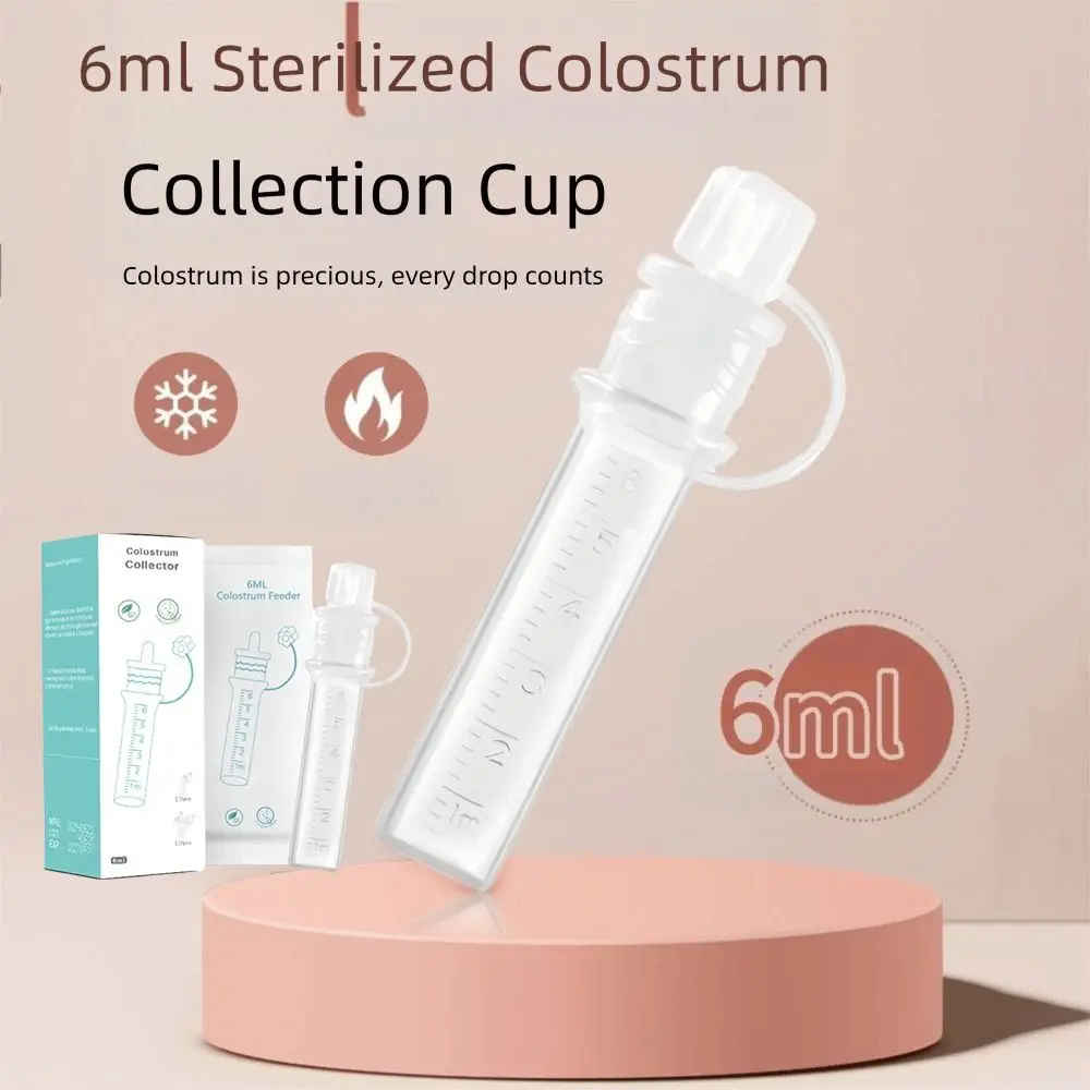 

Reusable Colostrum Collector Food Safe Easy To Clean Breast Milk Collection Baby Essentials 6ml Baby Feeding Device Home Use