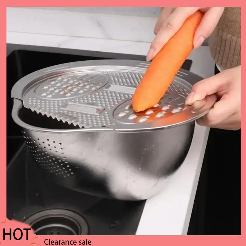 

A88Z Многофункциональный кухонный инструмент сливная раковина с теркой для мытья риса раковина для мытья овощей сливная раковина для фруктов