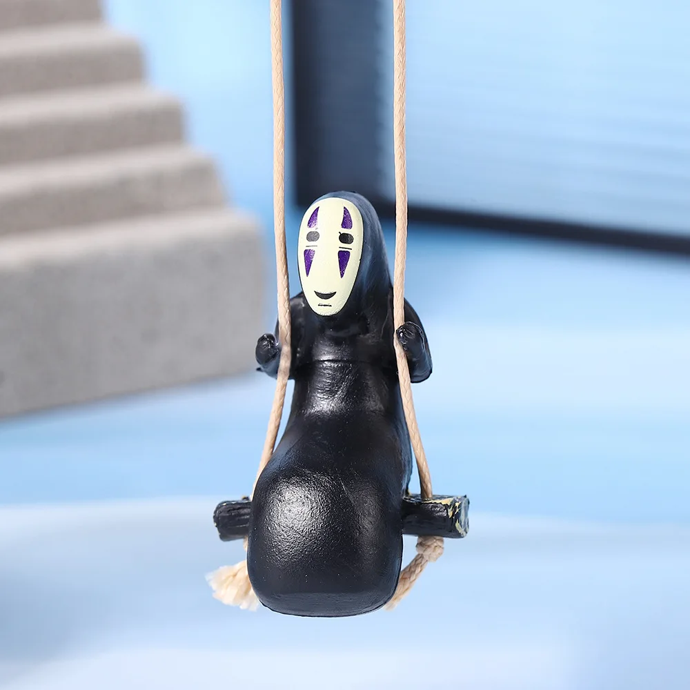 

No Face Man Anime Figure Car Ornaments Male Car Pendant Car Rearview Mirror Pendant Birthday Gift Auto Decoraction Gifts