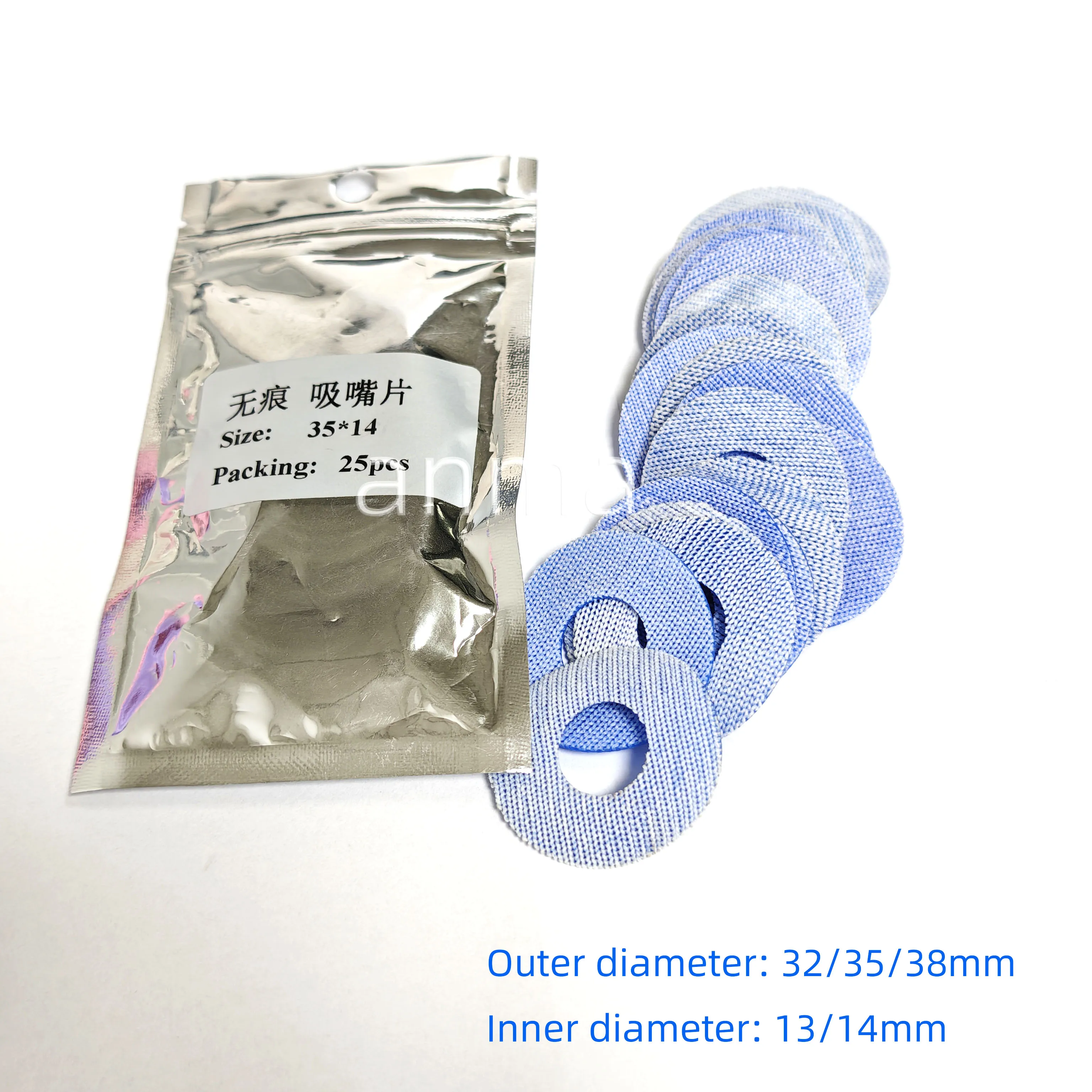 

50pcs imported suction nozzle Suction Disc Blue Flat Rubber Sucker Disc Outer diameter 32/35/38mm optional