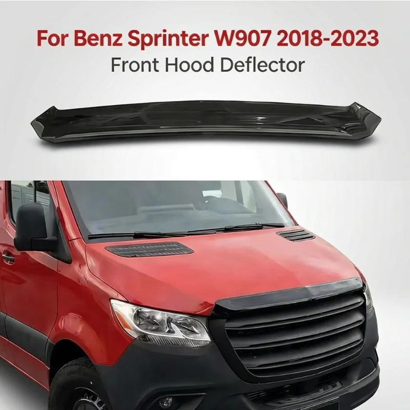 Hood Stone Deflector Guard For Mercedes-Benz Sprinter W907 2018-2023 Front Bonnet Shield Sand Stone Protector Van Accessories