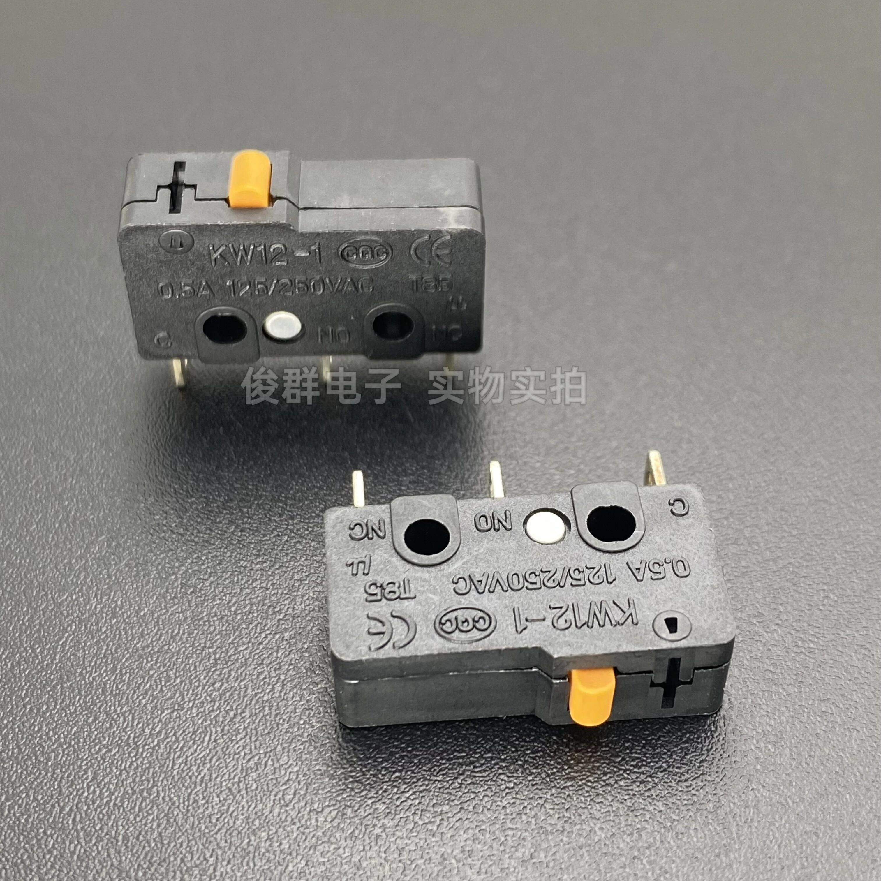 20 peças/micro interruptor KW12-1 detecção de limite de viagem redefinir 3 pés 0,5a botão de toque leve