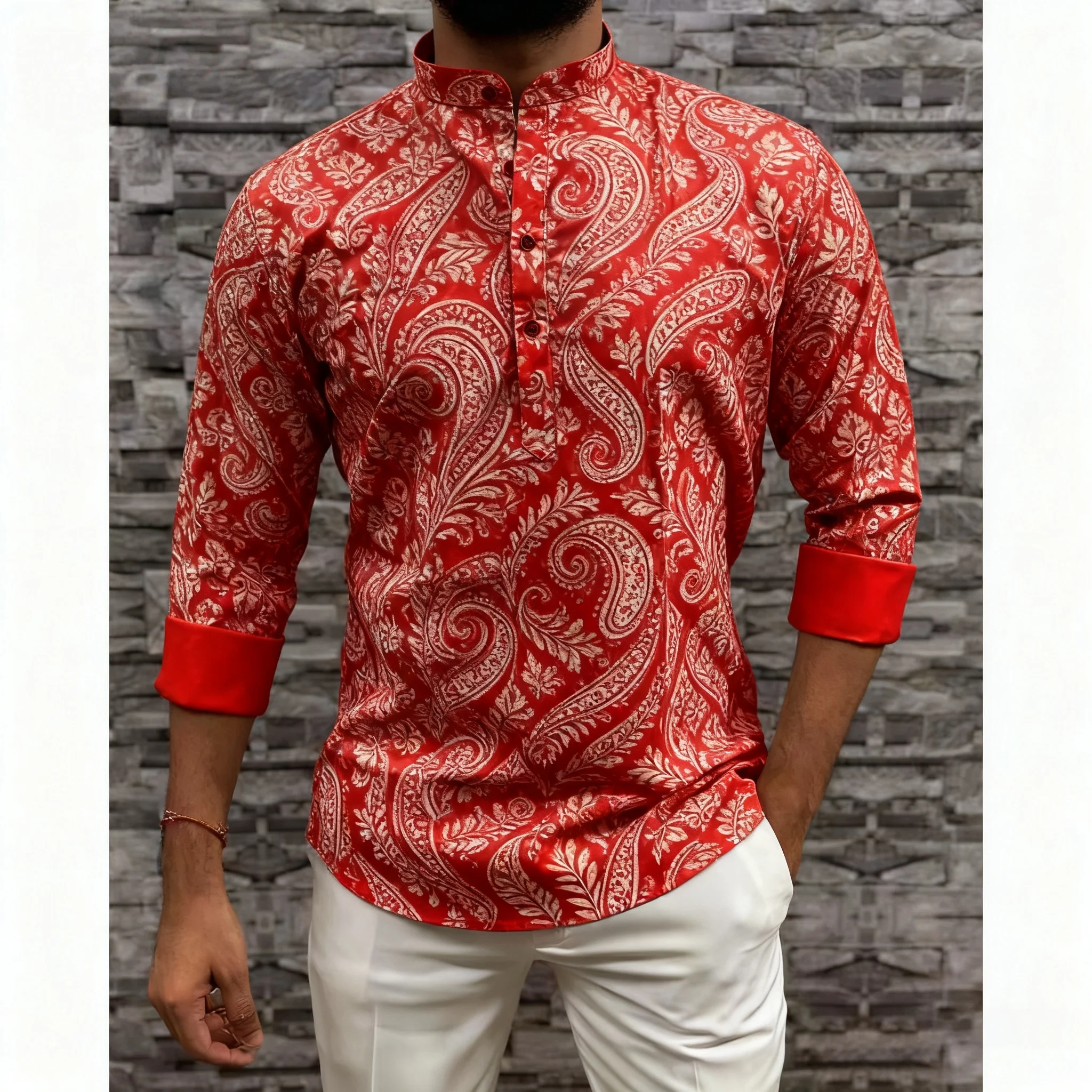 قميص مسلم بأكمام طويلة عباية أمان جوبا باكستان مسلم المملكة العربية السعودية إسلام روبا هومبرس مسلم قميص رجالي Muçulmano #5