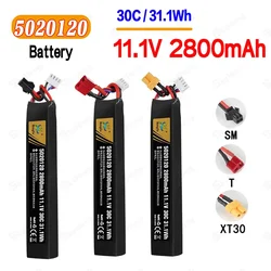 5020120 Lipo Battery Soft Bullet Gun Battery 11.1V 2800mah 30C T/SM/XT30 For Airsoft Air Pistol Electric Toys Water Guns Parts