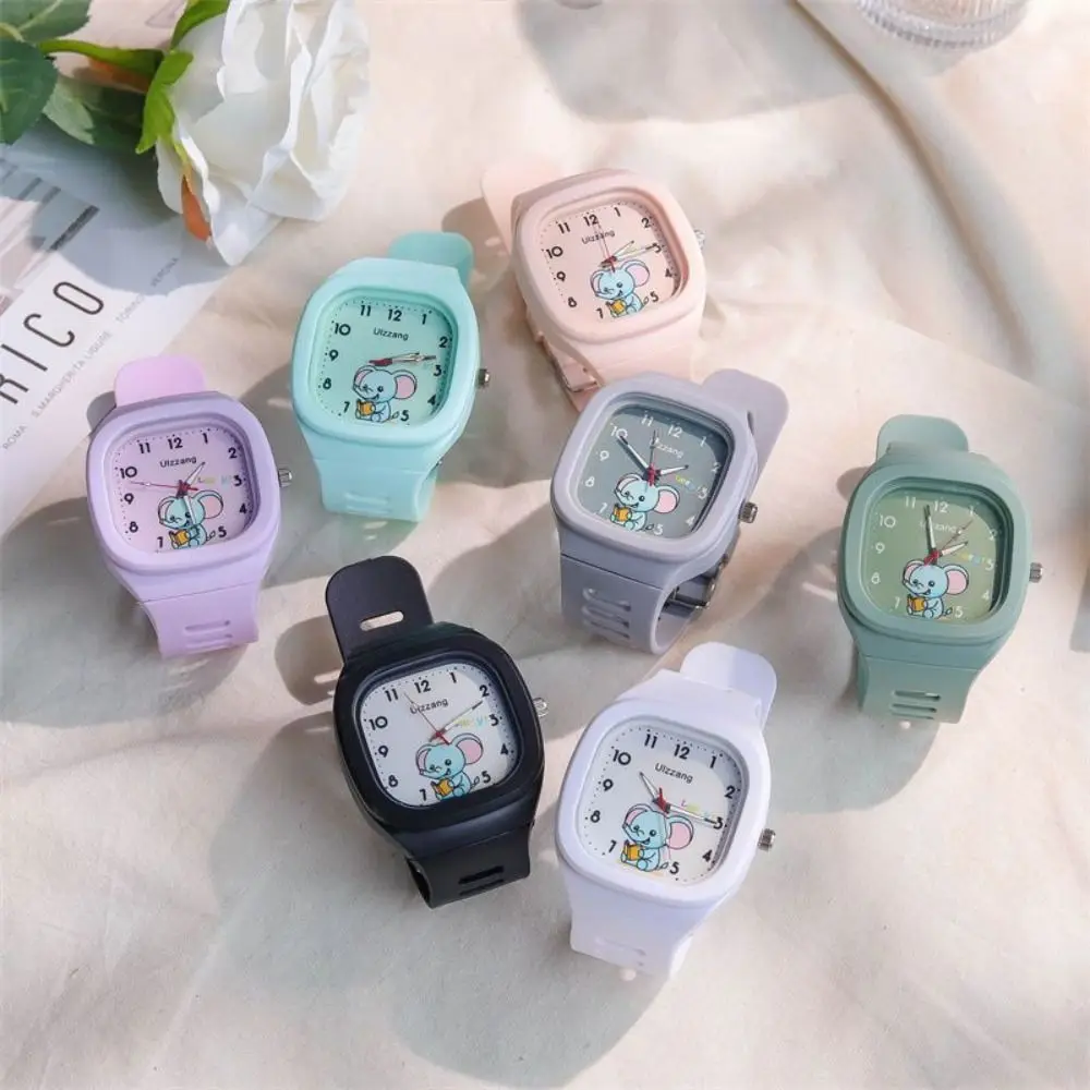 Lovely Silicone Silicone Sports Watch Luminous with Gift Box Electronic Watch Square Children's Watch Unisex