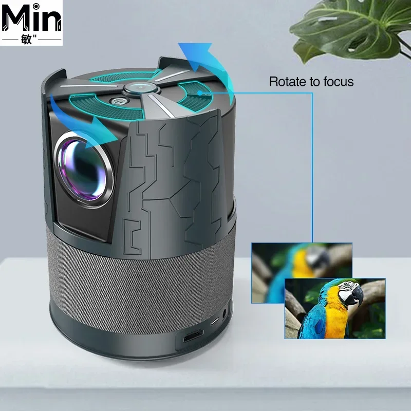 Portable Mini LED Projector 4K 1080P Supported Bluetooth Wifi Android Smart Wireless Home Theater Projector
