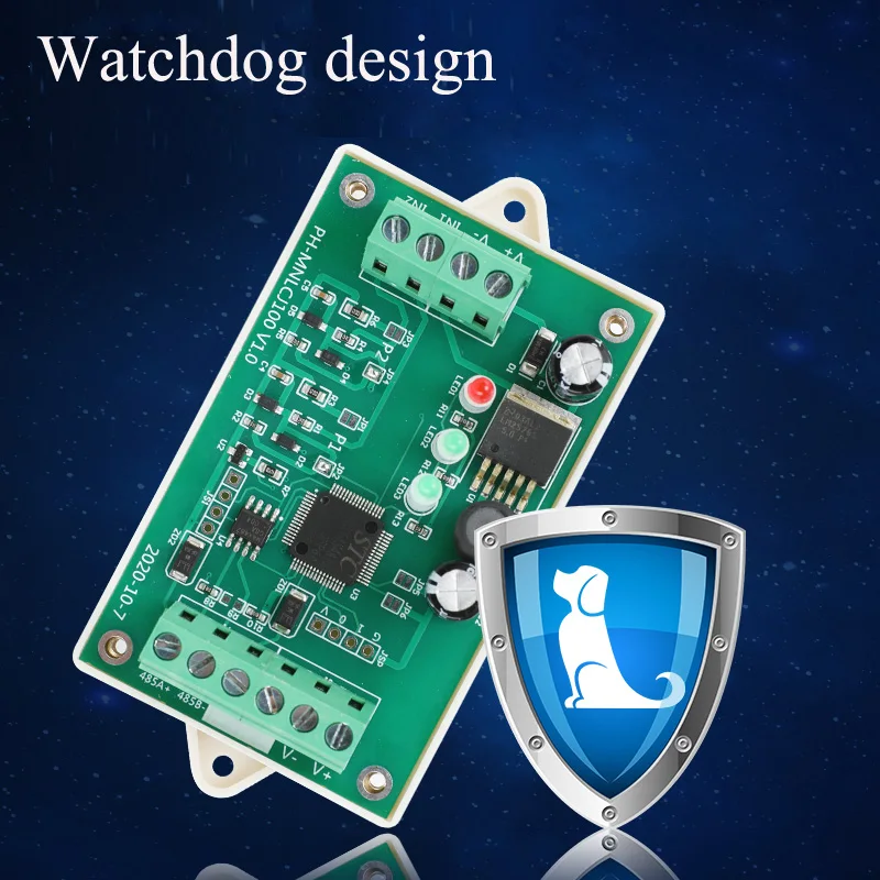 Analog Quantity Acquisition Module Modbus Voltage and Current Data Collected  Input 4-20mA to RS485 Watchdog