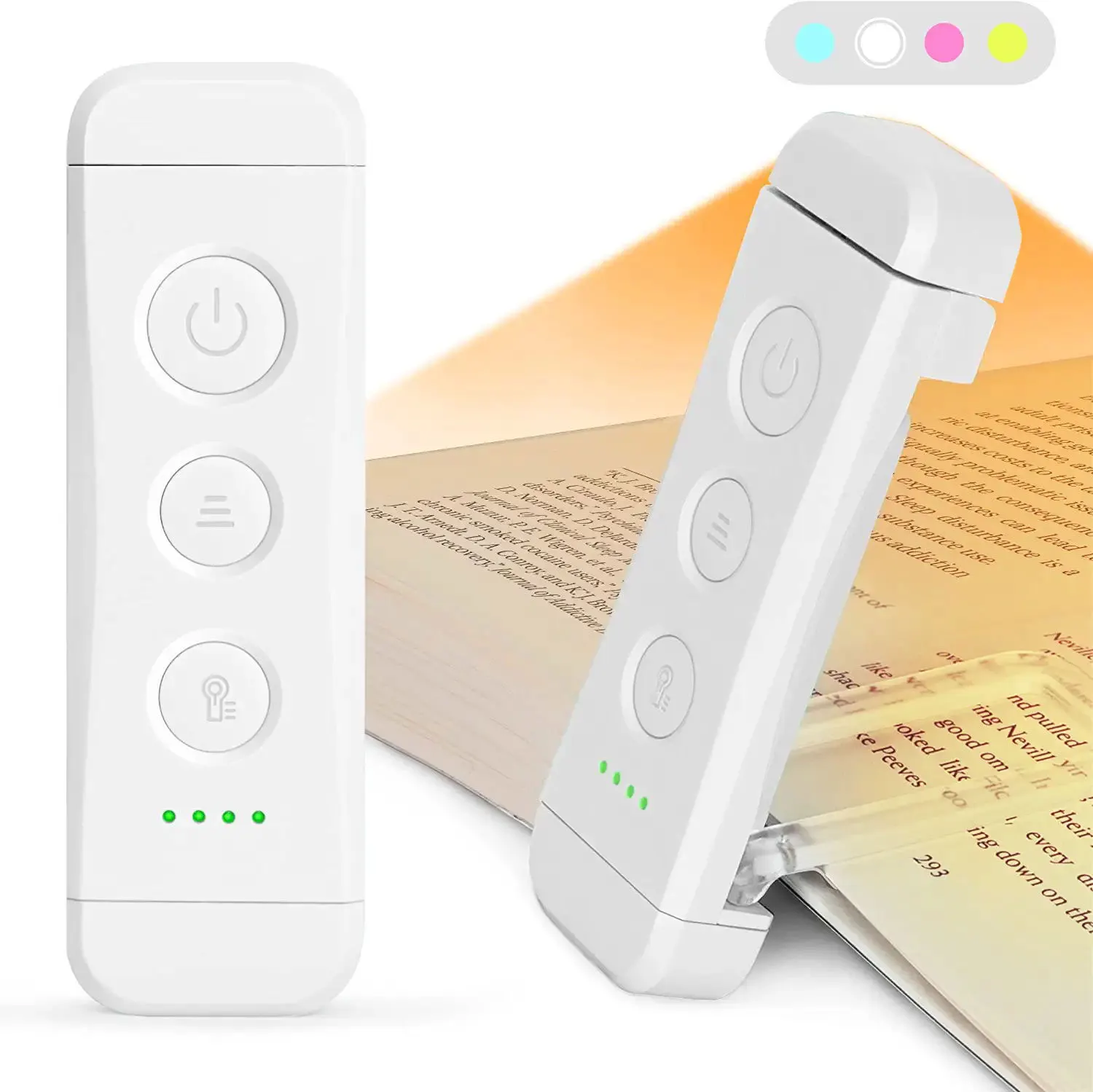 Mini Portable Book Clip Foldable Usb Rechargeable LED Book Reading Light on Reading Light