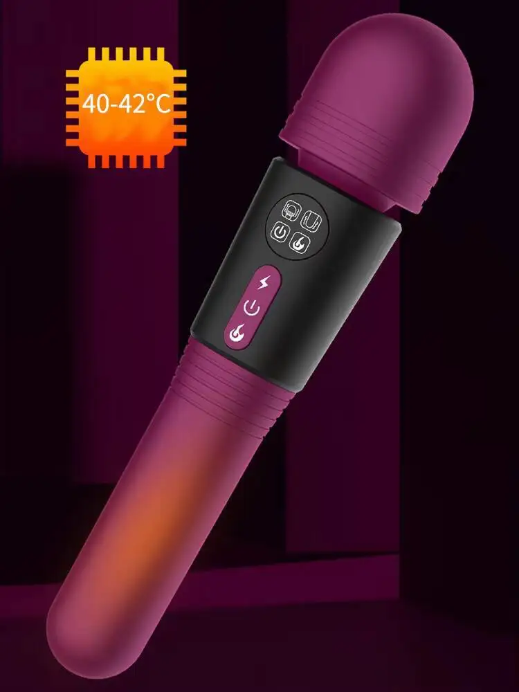 Двойная головка с подогревом нижней части Фиолетовый Зеленый Вибратор 18+ Эротические секс-игрушки Товары для взрослых Анальная киска Вагина Пробка Мастурбатор Сексуальное порно