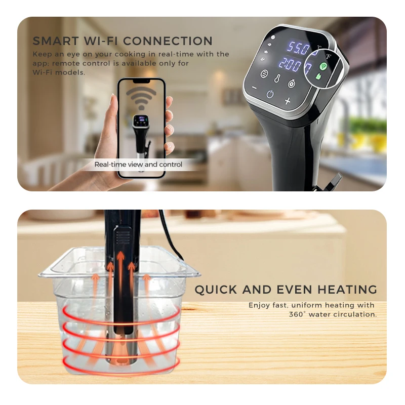 SFLF Mini Digital Electric Slowcooker Sousvide Sous Vide Machine Stick Professional Sous Vide Vacuum Slow Cooker Sous Vide