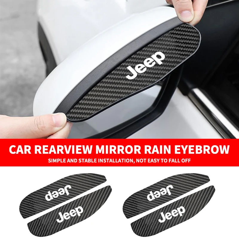 

2 шт. накладки на зеркала заднего вида из карбона для Jeep Grand Cherokee Wrangler JK Gladiator Compass Renegade Wagon