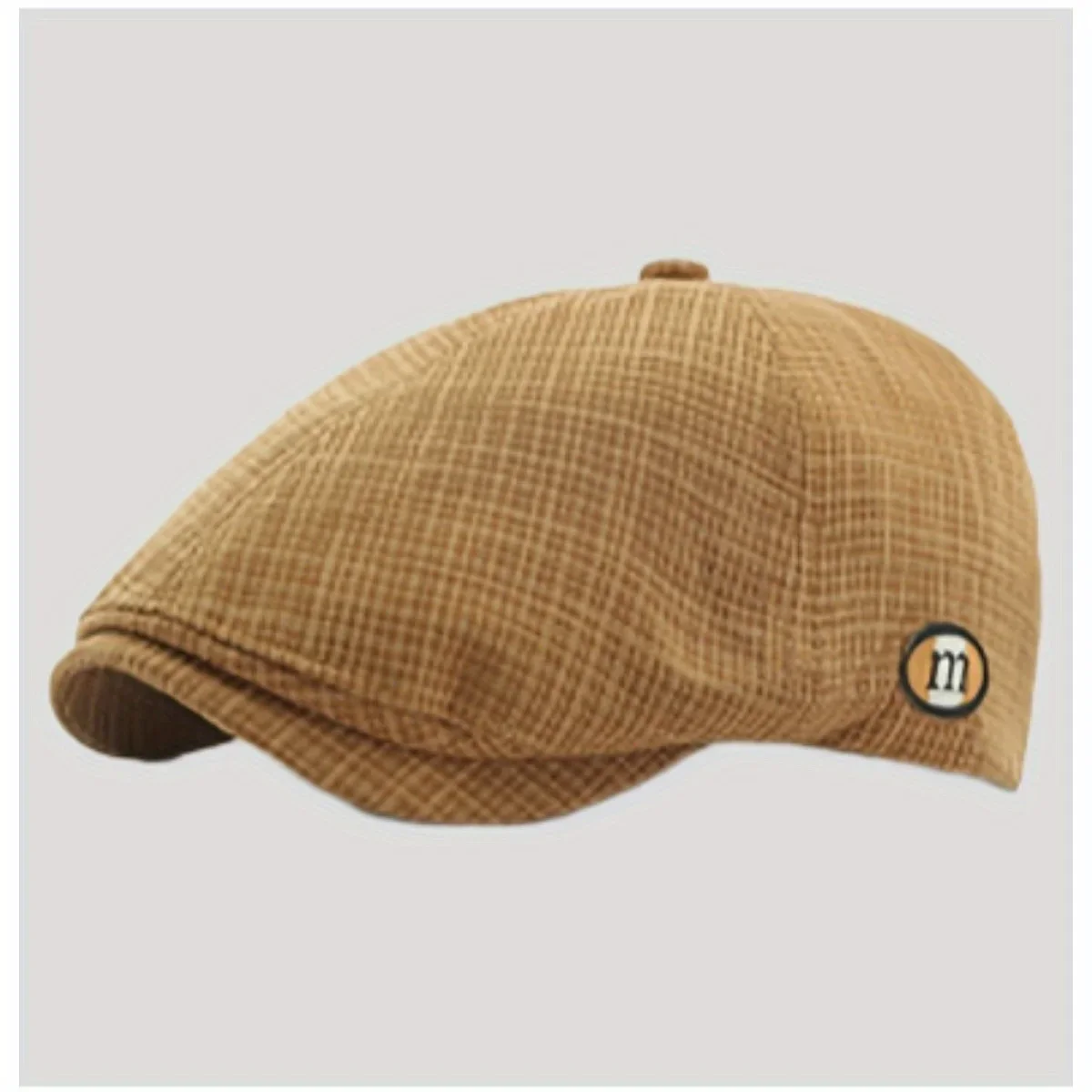 

Vintage British Style Beret with Letter Print Soft Brim Baseball Cap Unisex Daily Casual Hat for Men Women Fashion Accessories