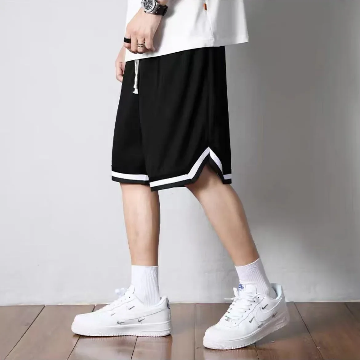 Men Summer Sport Basketball Shorts Mesh Gym Running Male Loose Casual Shorts Fitness Beach Shorts Man Clothing