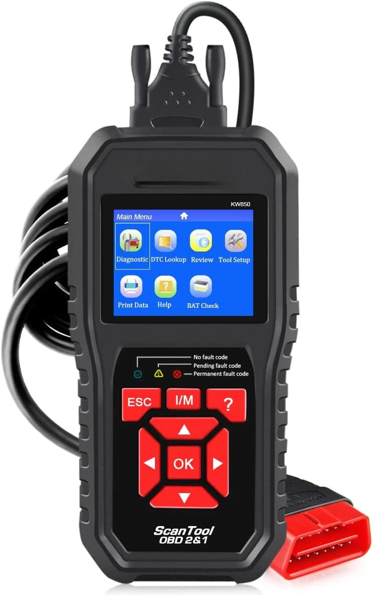 Auto Diagnostic Fault Code ReaderAutomotive Check Engine Light Diagnostic EOBD Scan Tool for All OBDII Protocol Cars Since 1996