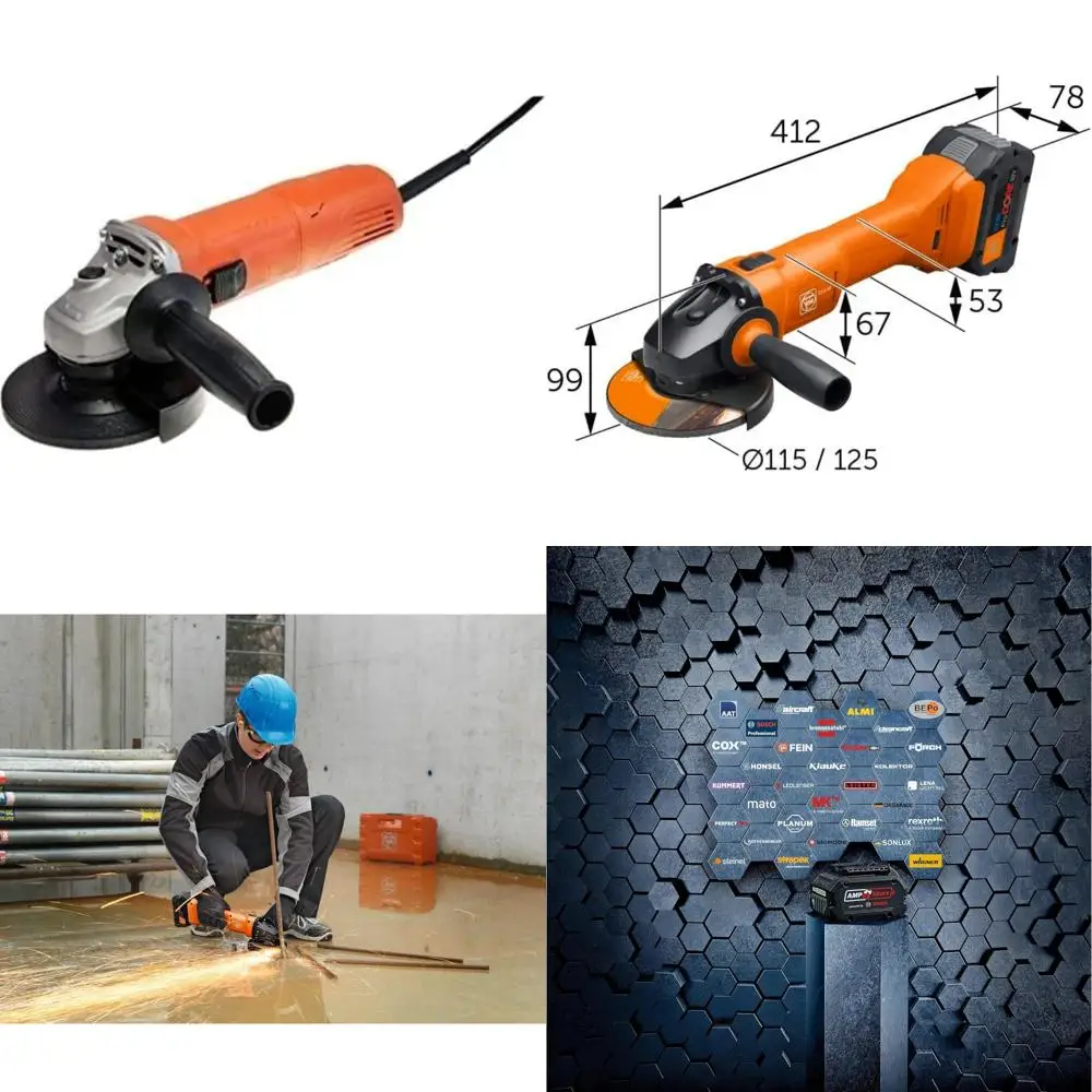 

4-1/2 Inch Corded Angle Grinder for Heavy Duty Grinding and Polishing with Long-lasting Performance