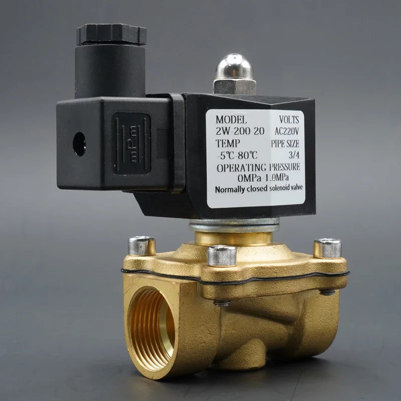 Solenoid Valve Water Valve Normally Close Brass Valves 220V12V24V Air Water Gas Diaphragm Valve 1/4