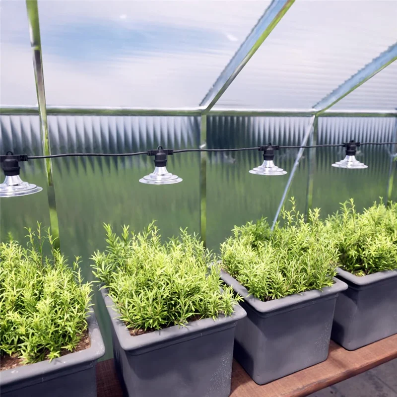 B08B-أضواء تنمو خارجية مقاومة للماء أضواء تنمو الدفيئة للحديقة والمزرعة وساحة الشتلات والخضروات والزهور بمقبس الولايات المتحدة
