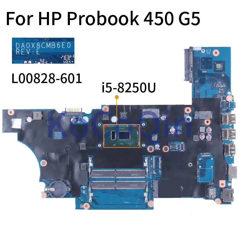 For HP Probook 450 G5 i5-8250U Notebook Mainboard L00828-601 DA0X8CMB6E0 SR3LA DDR4 Laptop Motherboard