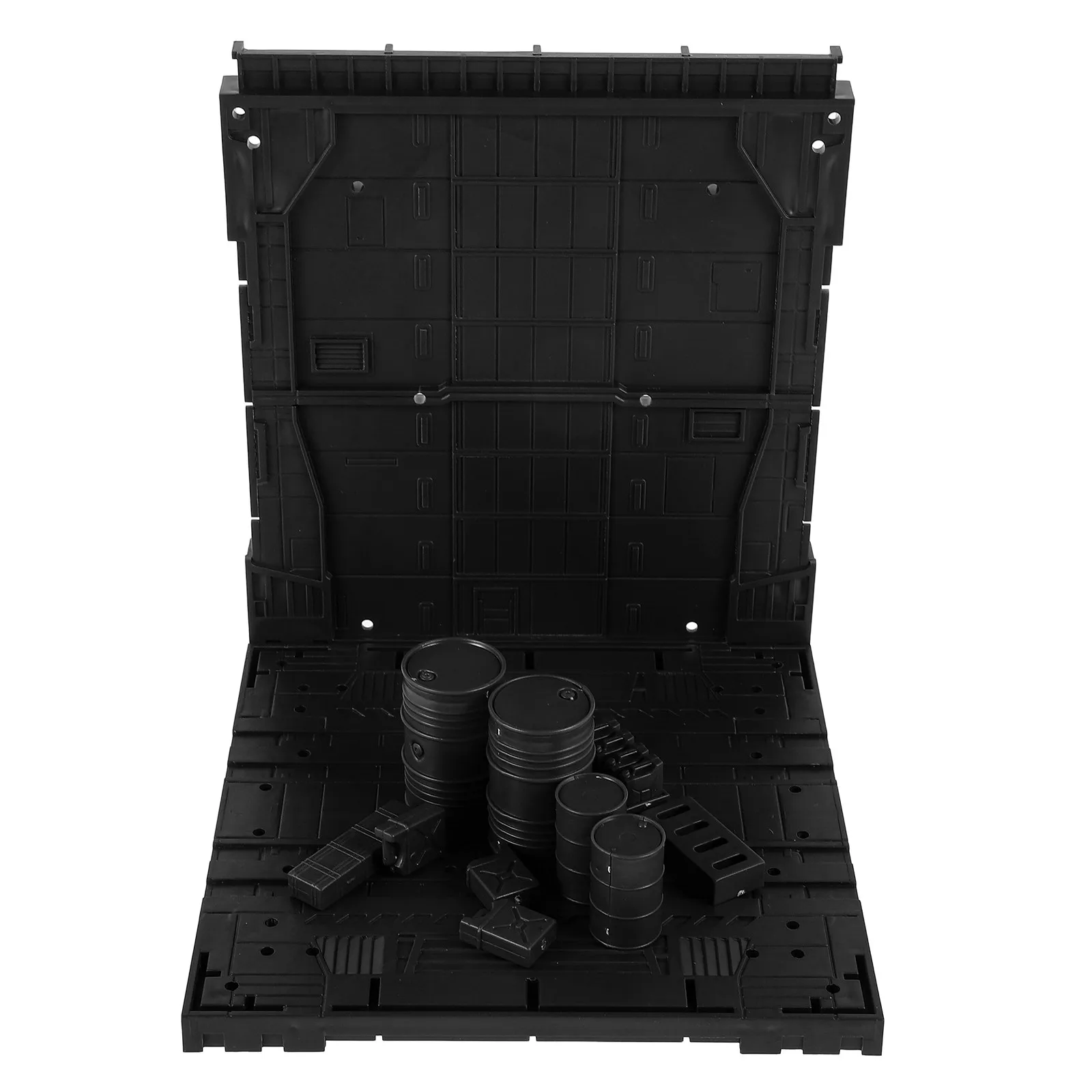 

Robort Display Stand Plastic Parts Shelf Black Storage Organizer for Action Figures Hobby DIY Accessories Rack