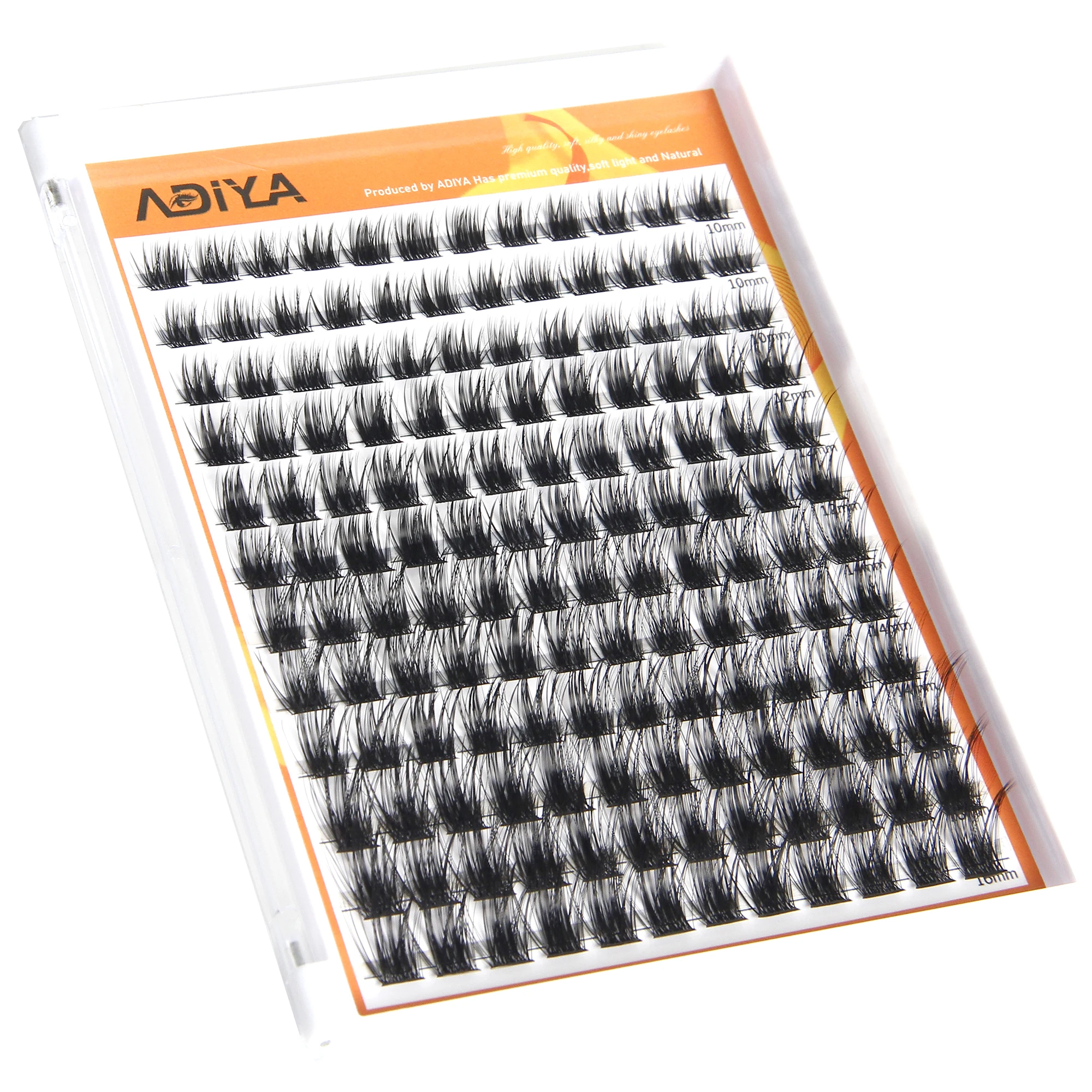 144pcs 10-16Mix 50D Cluster Lashes Natural Eyelash extension Volume Individual Lashes Mixed Tray Faux Mink Lashes Cilias Makeup