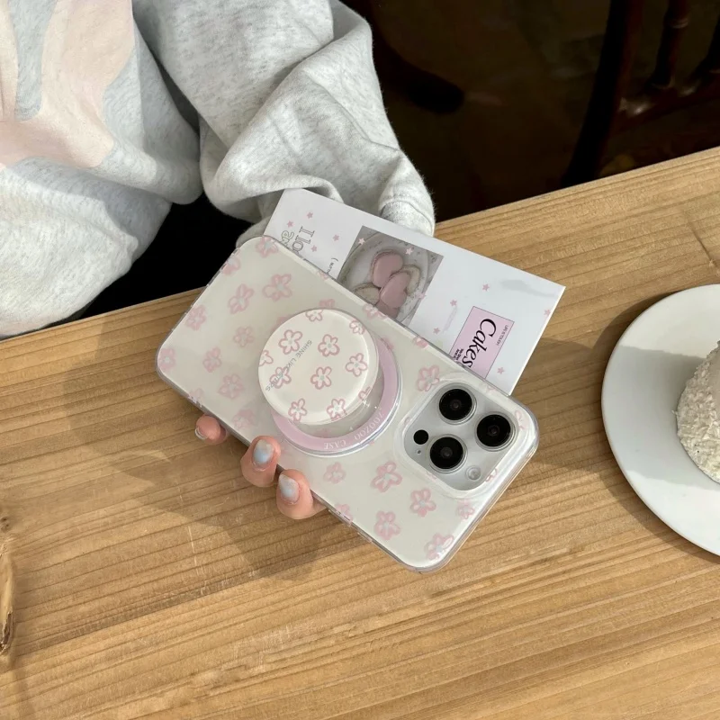 Dual Layer Magnetic Phone Case with Holder for iPhone16 16Pro 16Promax, 15 15Pro 15Promax, 14 14Pro 14Promax, 13 13Pro 13Promax