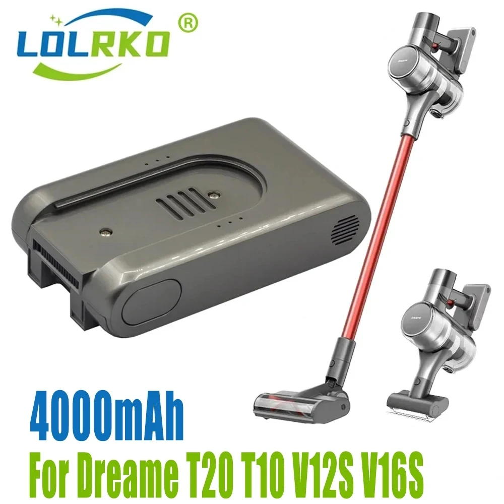 

For Xiaomi Dreame Vacuum Cleaner T10 T20 V12S V16S Handheld Cordless Vacuum Cleaner Accessory Parts 25.2V 4000mAh Battery