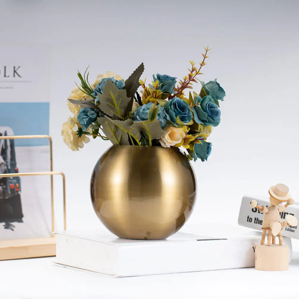 

Stainless Steel Flower Vase Metal Desktop Decor for Home Restaurant Hotel Coffee Shop Flower Arrangement and Centerpiece