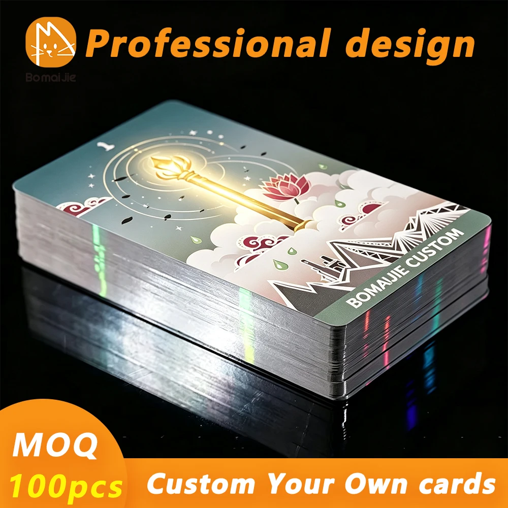 100pcs Cutom Photocard Kpop Holo Cards Custom Game Cards Printable Tarot Cards Lomo Business Album Photo Kpop Cards Gift