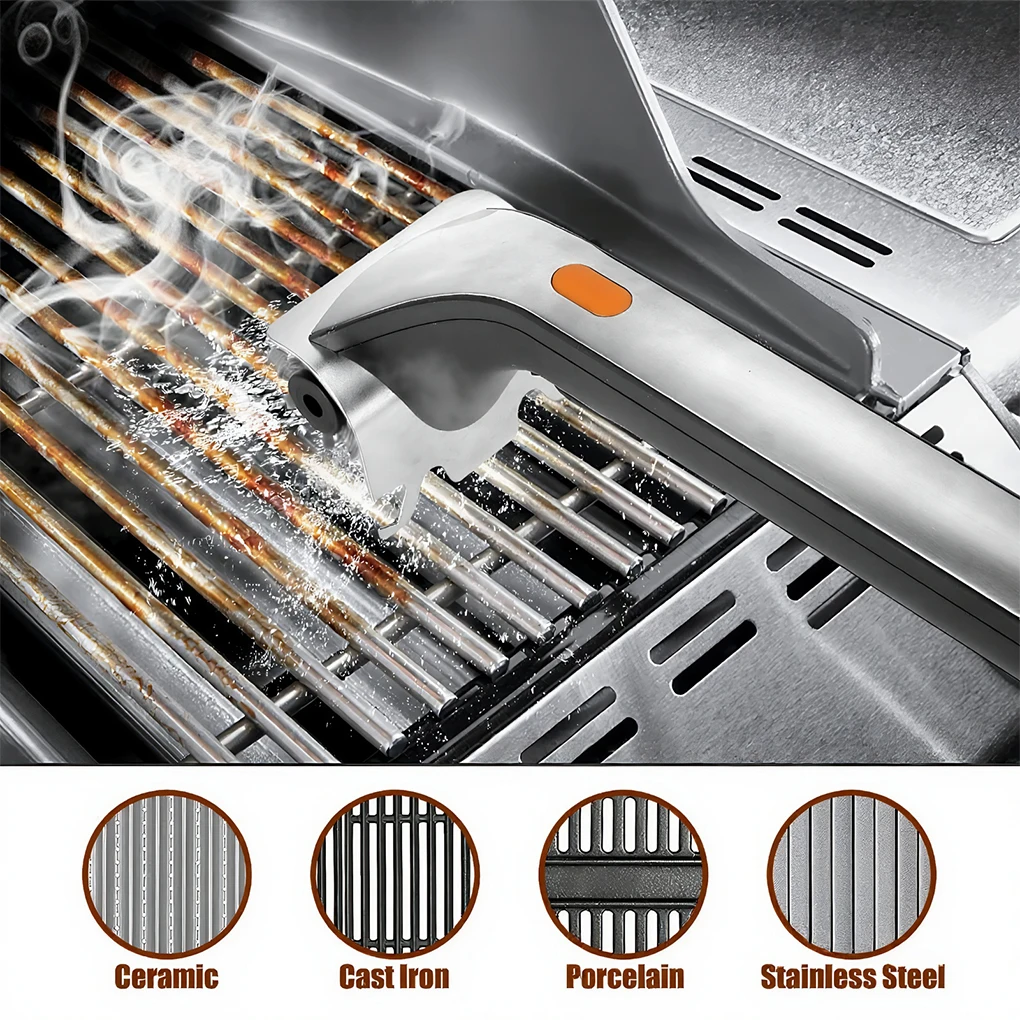 

Электрическая щетка для гриля, щетка, аккумуляторная щетка из нержавеющей стали, вращающаяся щетка, беспроводная для портативных кемпинга, пикников