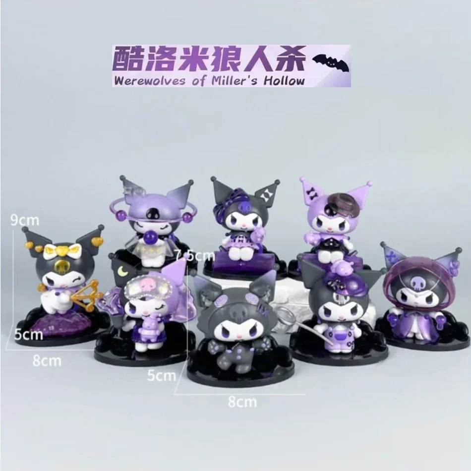 Sanrio Kuromi Blind Box Lucky Divination Series Śliczna Figurka Akcji Niespodzianka Kolekcjonerski Model Zabawka dla Fanów