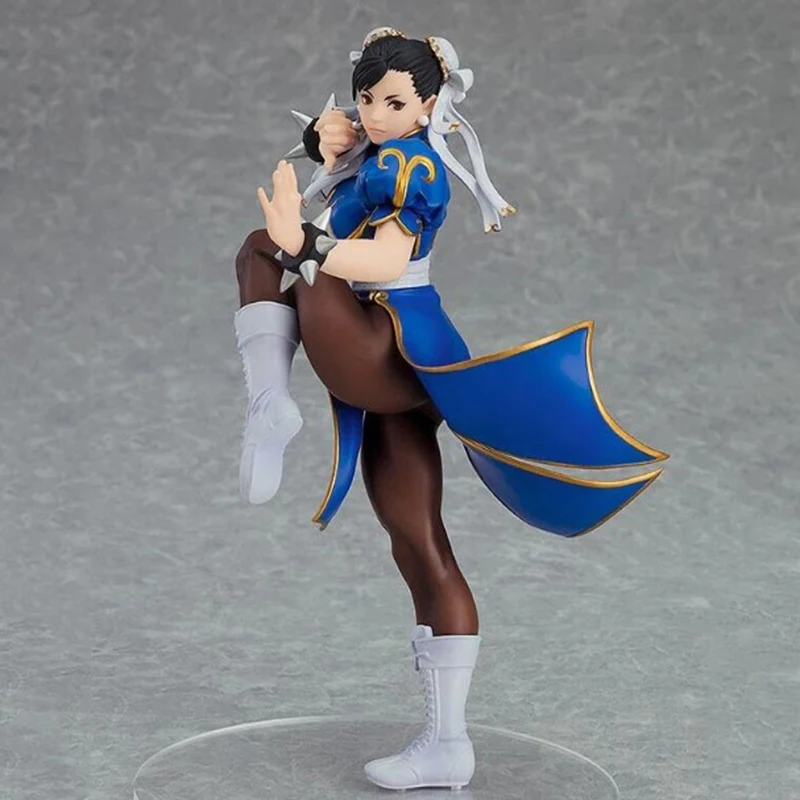 Street Fighter Figure Chun-Li Action Figure POP UP PARADE Sutorīto Faitā Anime 17cm PVC Collection Figurine Model Doll Toy Gifts