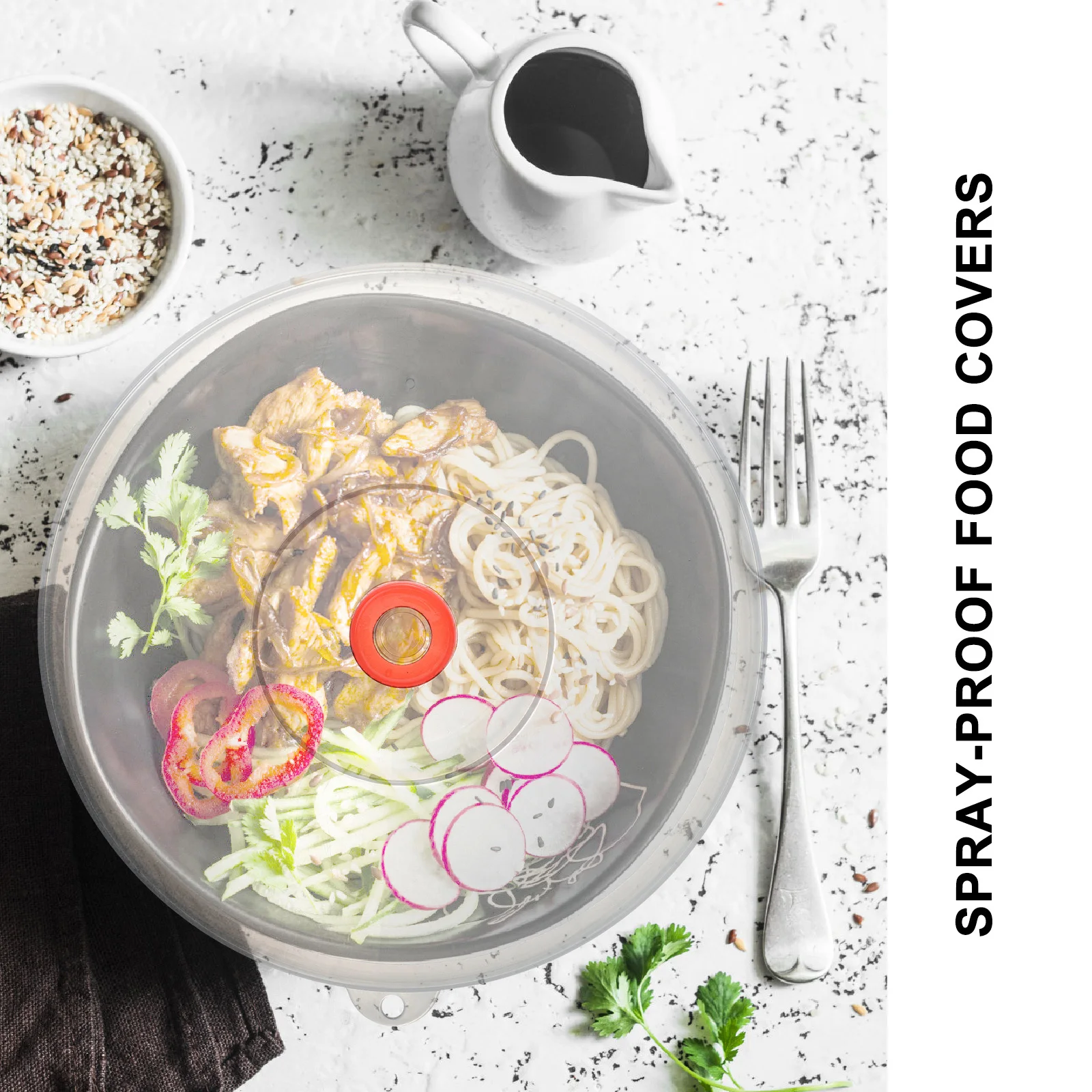 

Microwave Oil Proof Food Grade Pp Large Splatter Proof Fresh Cover For Dish Plate Bowl Refrigerator Use Dishes Cover Home