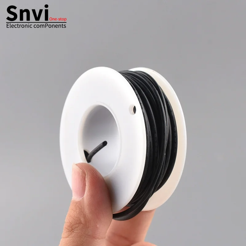 سلك / أسلاك توصيل / أسلاك توصيل مقاومة لدرجات الحرارة العالية - سلك سيليكون فائق النعومة، 18/20/22/24/26/28/30 AWG، كوبيه معلب خالي من الأكسجين #3