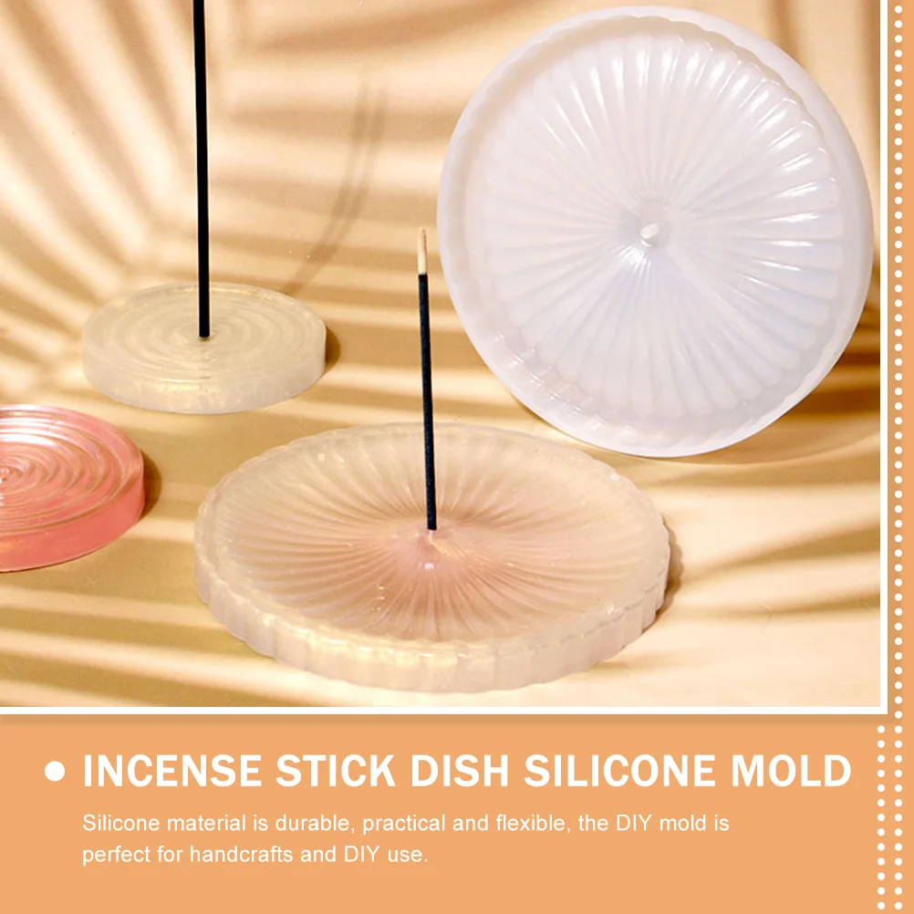 

2pcs Silicone Incense Stick Holder Mold Reusable Non Stick Flexible Diy Crafts Making Tool Epoxy Resin Casting Mold Jewelry