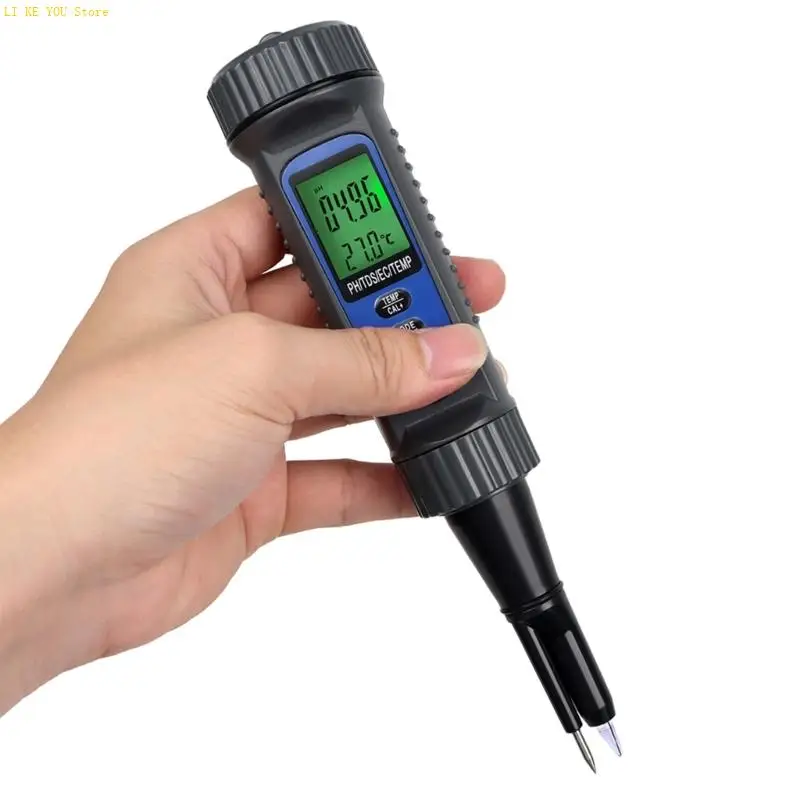 

W3JE Portable 4 in 1 Testing with Piercing Probes for Juices Beverage Seasoning Liquid Sample Analysis