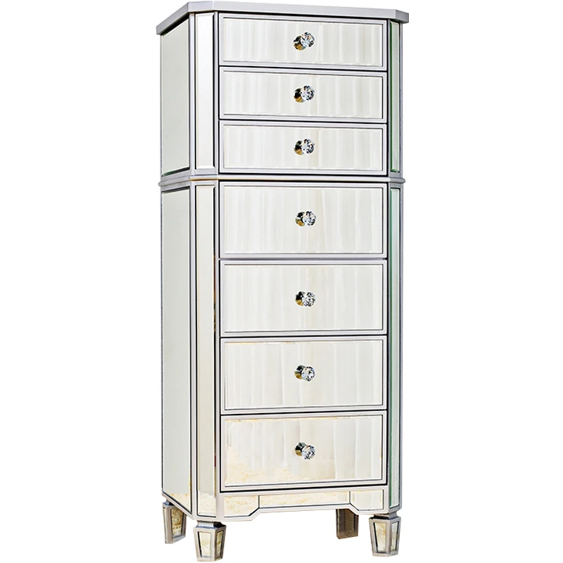 

Mirror chest of drawers, storage cabinet, Nordic bedroom, multi-functional chest of drawers, light luxury storage cabinet, sideb