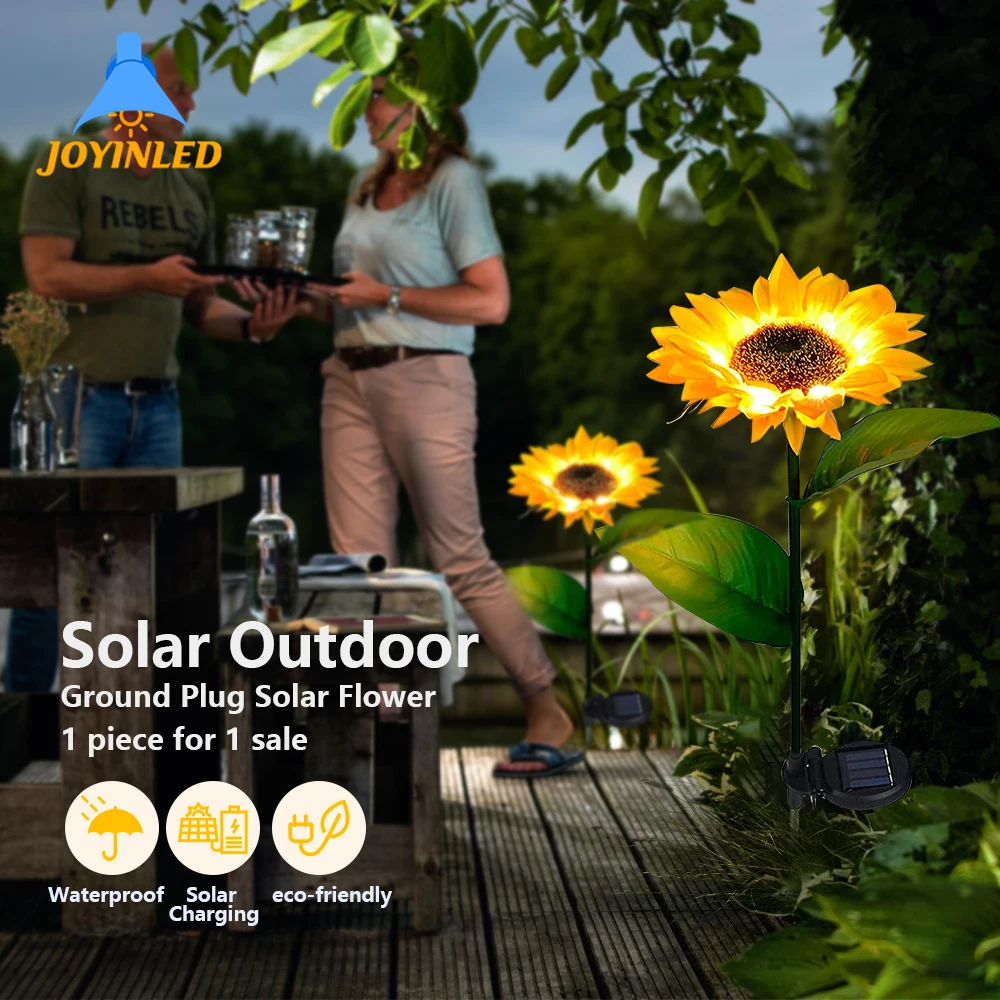 

Solar LED Simulation Flower Sunflower Ground Lamp Outdoor Decoration Garden Lamp Villa Courtyard Landscape Lawn Lights