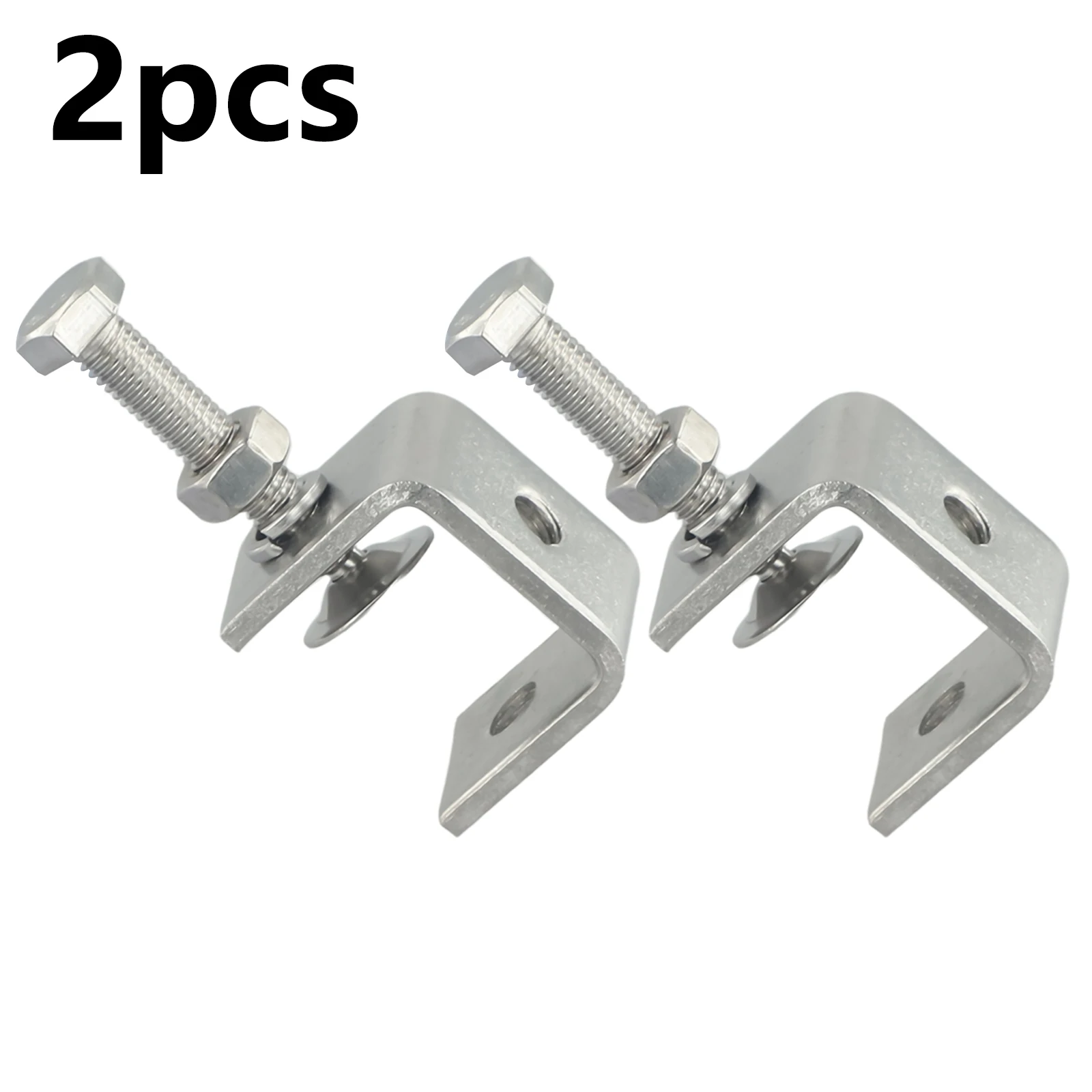 4pcs Stainless Steel C Clamps for tiger Clamp For Mounting U Clamps Small Desk Clamp Jaw Opening For Woodworking Tool