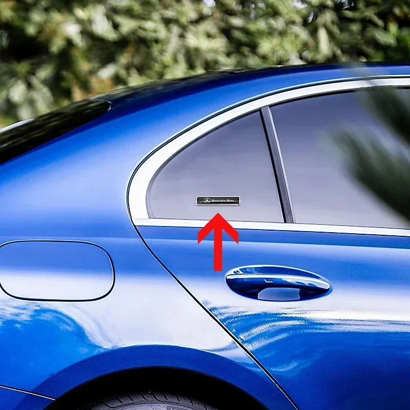 2 قطعة ثلاثية الأبعاد شعار معدني شارة السيارة ملصق اكسسوارات لمرسيدس بنز W203 W204 W205 W206 W176 W177 W212 W213 X156 X253 W117 W118