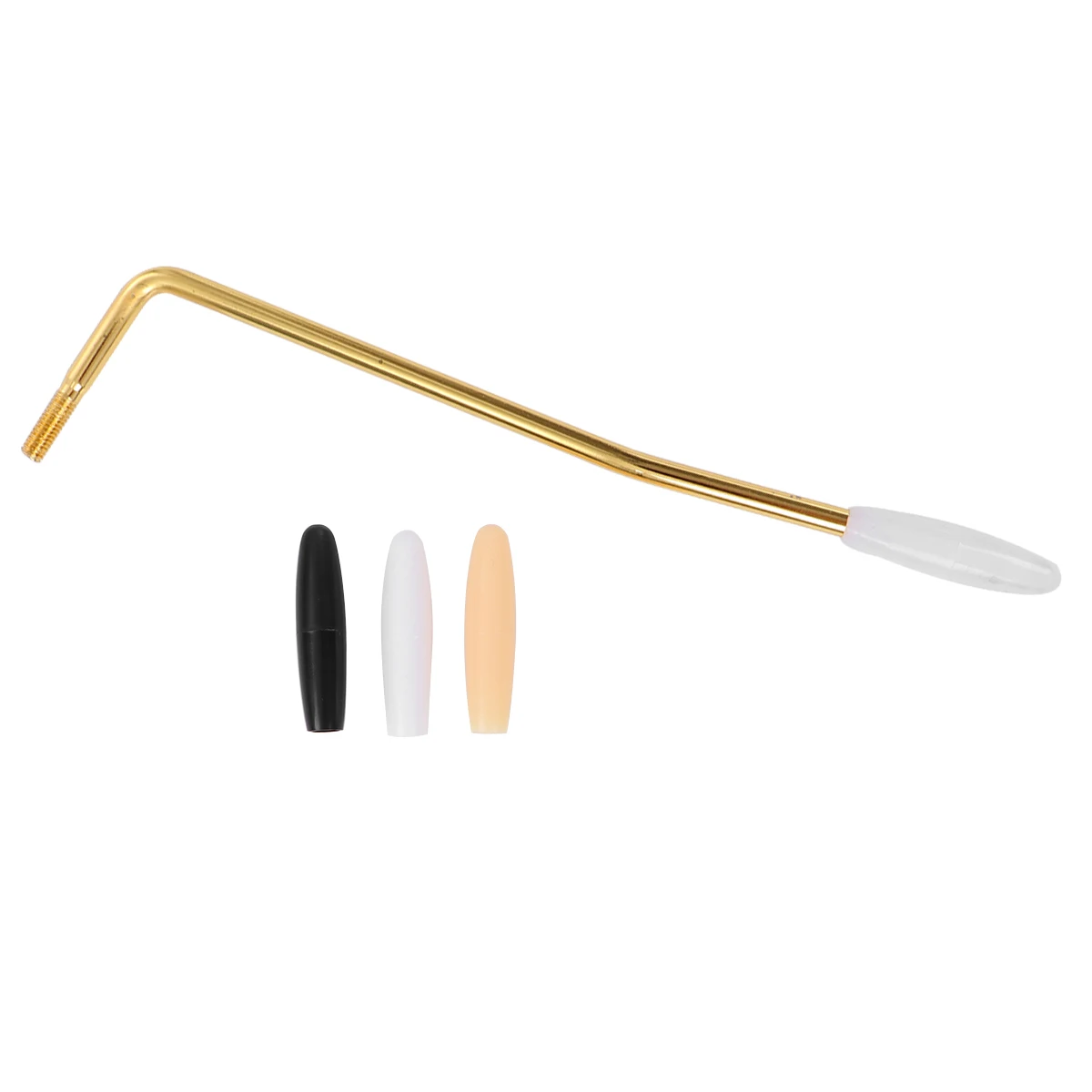 

Electric Arm Single Tremolo Bridge System Parts Adjustable Whammy Bar 3 Caps Durable Iron Plated High Glossy Tone Control Guitar