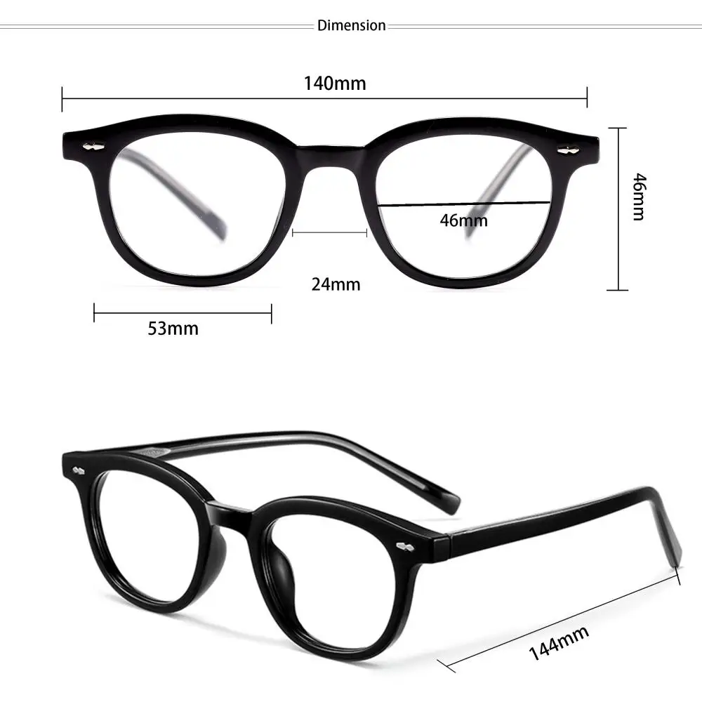 CATERSIDE Klassische Herren-Anti-Blaulicht-Brille Tr-90 Ovaler Brillenrahmen Damen Mode Computer Blaulicht-Schutzbrille – Detail 6
