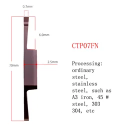 YRFL 5PCS CNC Insert Core Walking Machine Cutting Groove Cutter CTP 10FN  Inclined Mouth CTPA 15FR Flat Mouth Inserts
