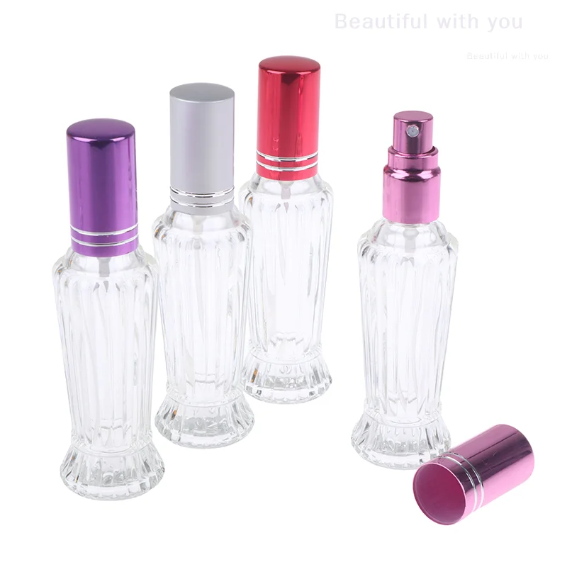 12ml Spray Bottles Gold Empty Containers Travel Portable Glass Perfume Bottle Atomizer Elegant Alcohol Ultra Mist Sprayer