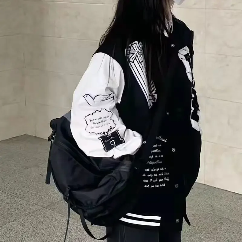 عارضة الأمريكية الرجعية كلية نمط فضفاض صالح البيسبول سترة للرجال والنساء الربيع الساخن بيع الموسم العصرية طالب Jac #5