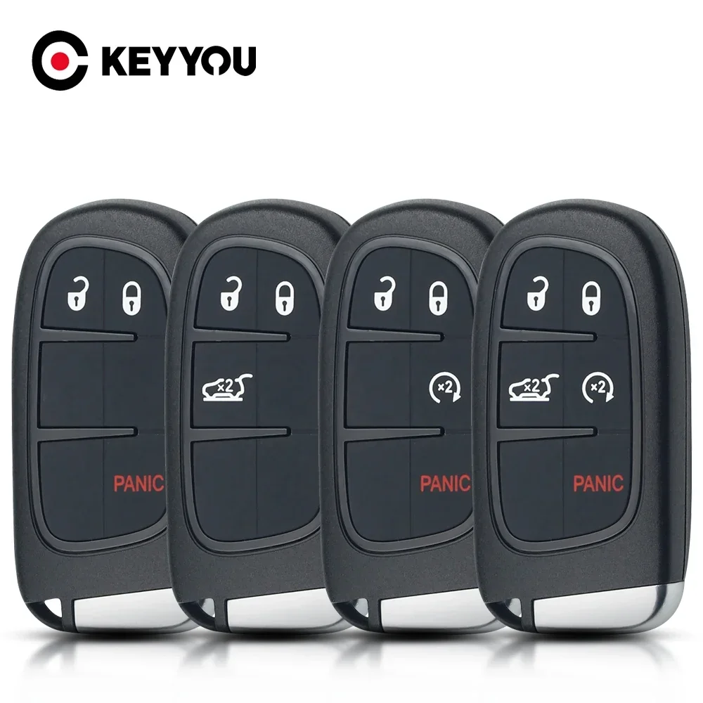 

KEYYOU New Replacement For RAM 1500 2500 3500 For Jeep Cherokee DODGE RAM Durango Chrysler Remote Key Case Fob